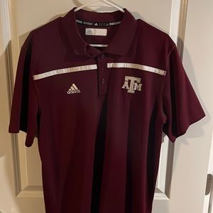 Texas A&M sideline game day polo shit